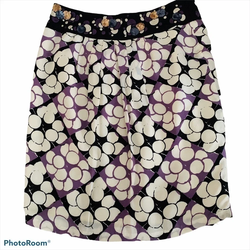 Floreat silk skirt